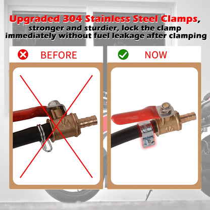 2L Motorcycle Repair Tool Kit & Gas Auxiliary Fuel Tank Container – Universal Tuning Bottle Accessory