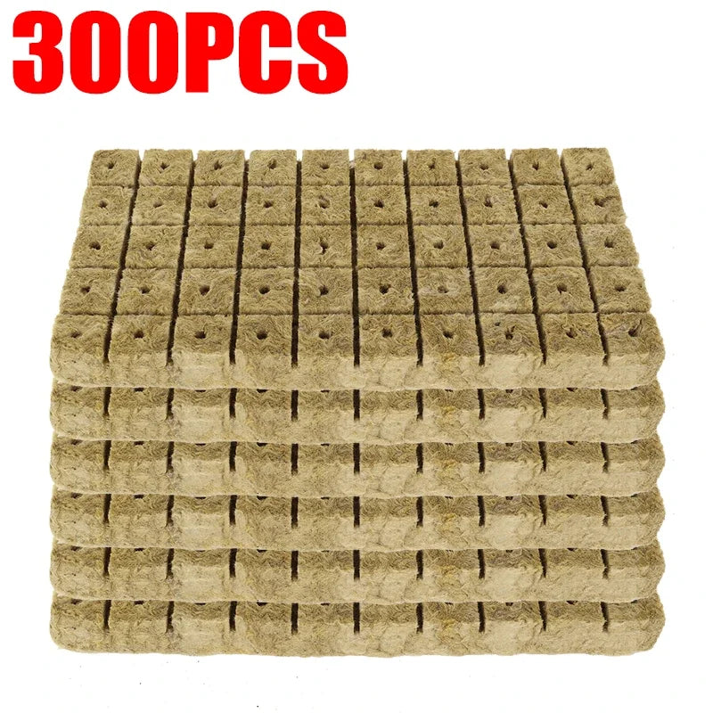 Seedling Grow Cubes — Stonewool Soilless Hydroponic Blocks for Vegetable & Plant Growing
