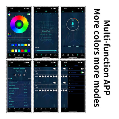 RGB Car Interior LED Light Strip – 2/3/4/5M USB Fiber Optic Atmosphere Lamp, APP Control for Customizable Lighting