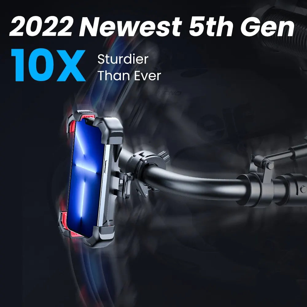 Joyroom 360° Universal Bike Phone Holder - Shockproof GPS Bracket for 4.7-7 Inch Mobile Phones