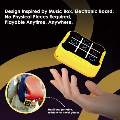 Multifunctional Electronic Tic-Tac-Toe Board – Portable Montessori Puzzle & Chess Game for Kids & Adults