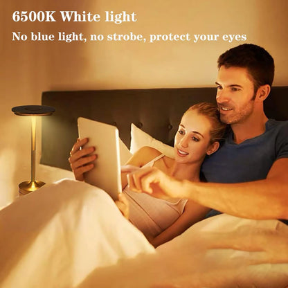 Wireless LED Touch Sensor Table Lamp - Rechargeable Desktop Night Light for Bedroom, Hotel, Bar & Restaurant Decor