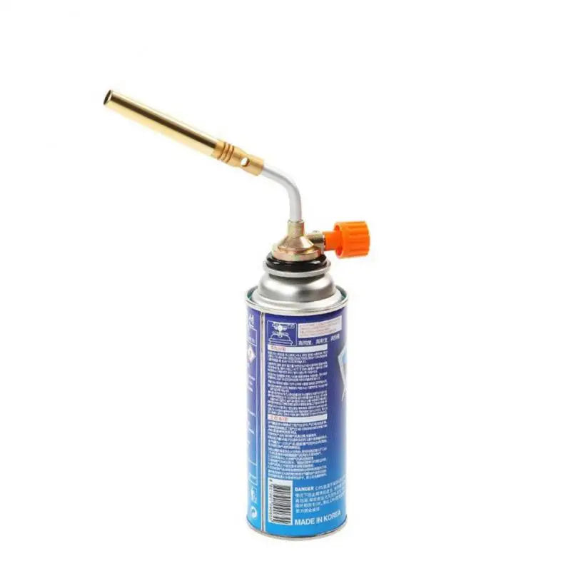 Portable Butane Burner Welding Gas Flame Gun - Brazing Flamethrower for Outdoor Camping BBQ, Soldering Heat Gun