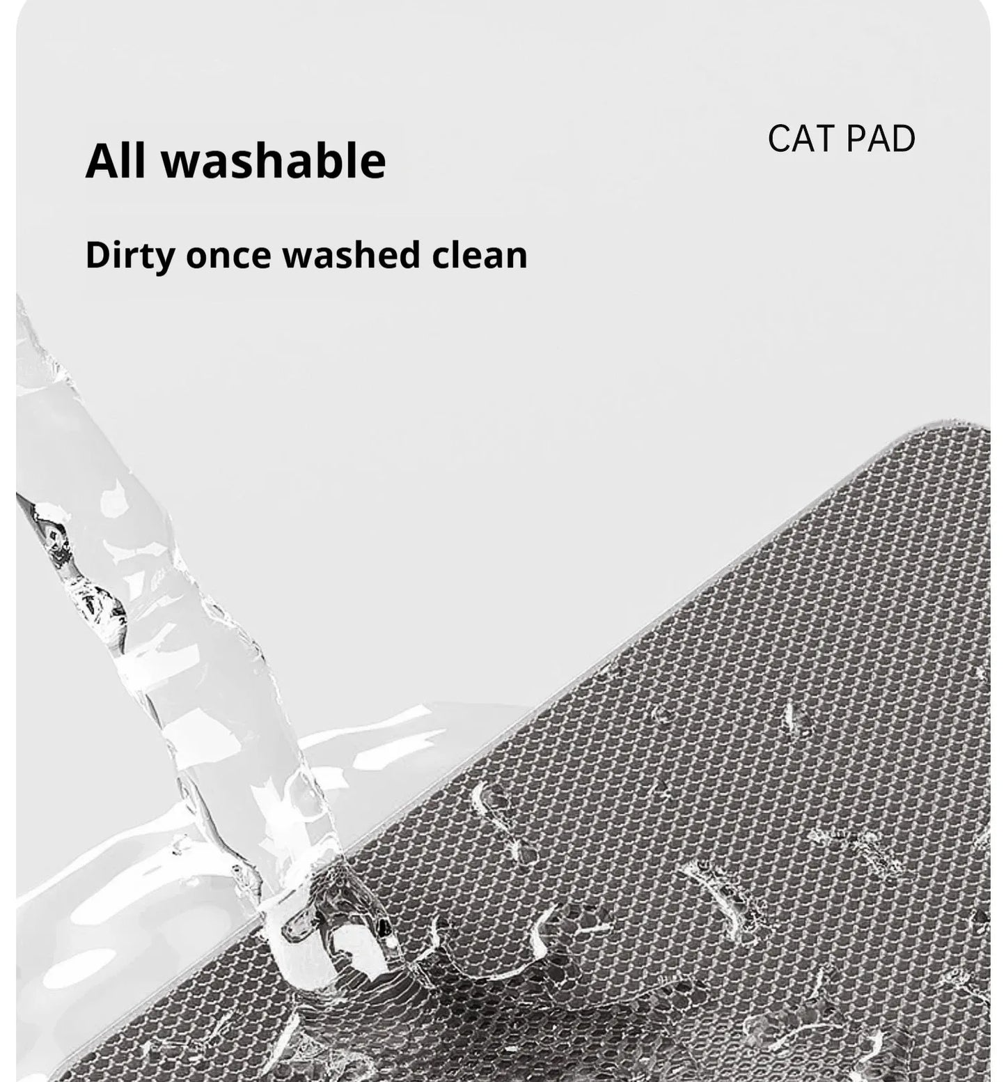 Double-Layer Large Cat Litter Mat – Anti-Splash, Sand-Filtering Floor Protector for Cats