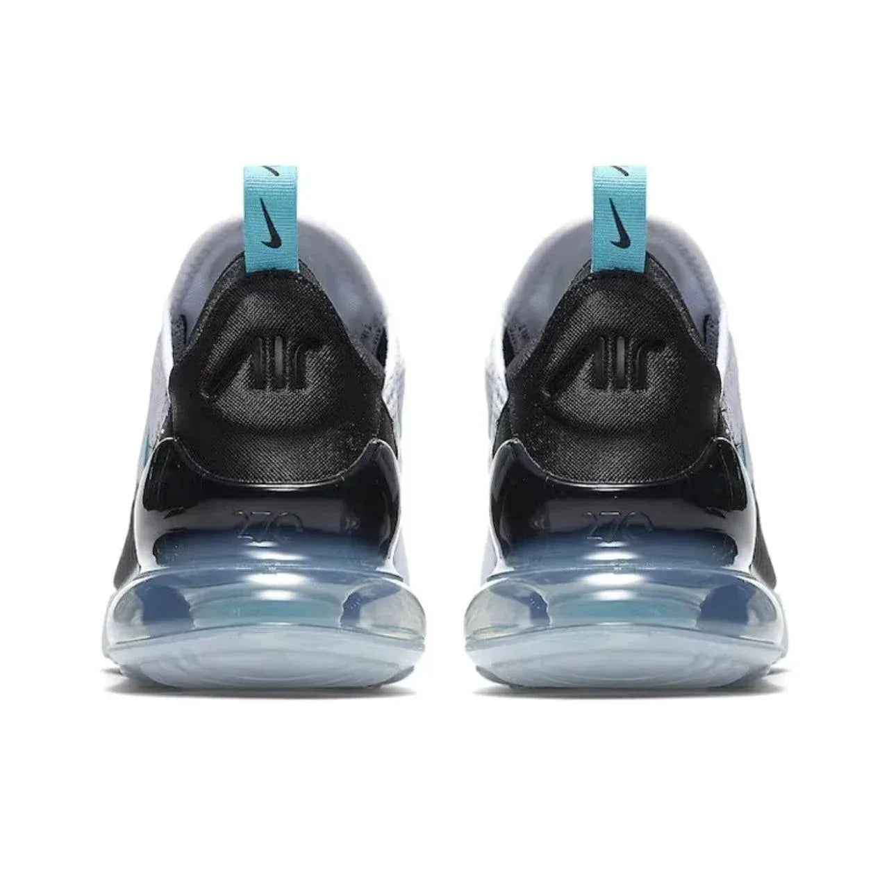 Nike Air Max 270 Running Shoes – Mesh, Shock Absorption, Non-Slip, Abrasion Resistant, Unisex Black & White Low Top