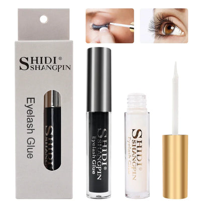 Professional Eyelash Glue – Clear/White or Dark/Black Waterproof Adhesive for False Lashes & Lash Lift