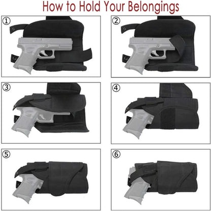 Drop Leg Gun Holster – Adjustable Tactical Pistol Case for GLOCK 17/M9/P226/CZ 75 Revolver, Left/Right Hand, Airsoft & Hunting