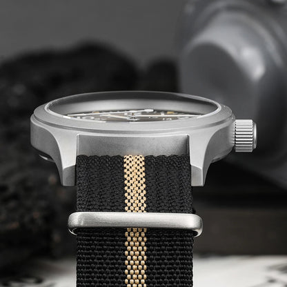 Militado ML05 Vintage Quartz Watch 38mm with VH31 Movement, Domed Sapphire Crystal, AR Coating & Luminous Dial