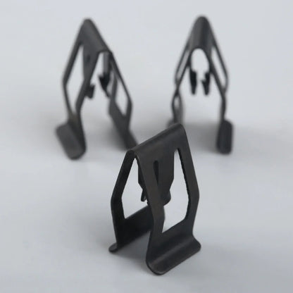 10Pcs Car Dashboard Trim Metal Retainer Clips – Black Fasteners for Ford, Mazda, Audi, Toyota Console Door Fitment