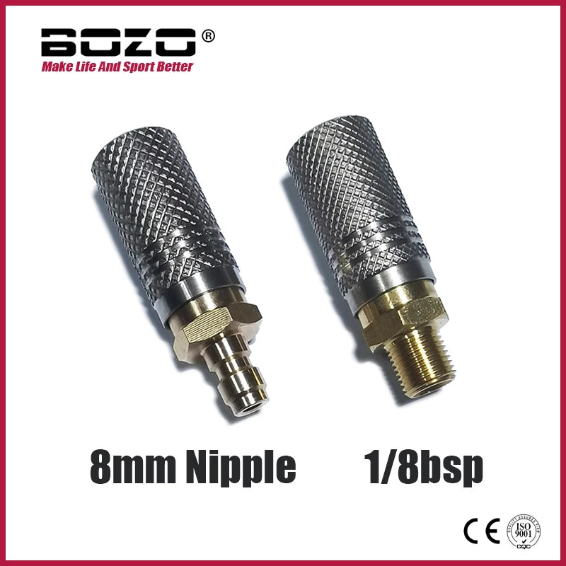 Extended Air HPA Quick Release Adapter Socket – 1/8 BSPP (G1/8) 8mm Ma ...