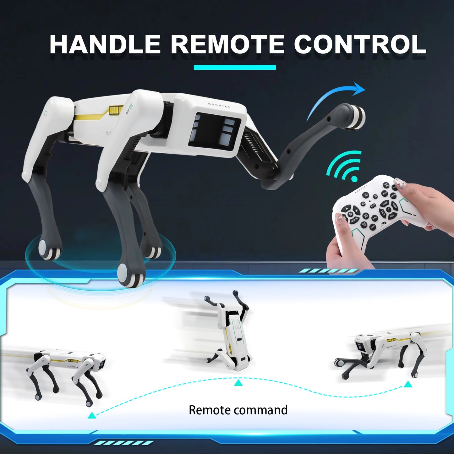 Intelligent AI RC Robot Dog – Voice Dialogue, App Remote Control, Programming, Singing & Dancing Kids Toy