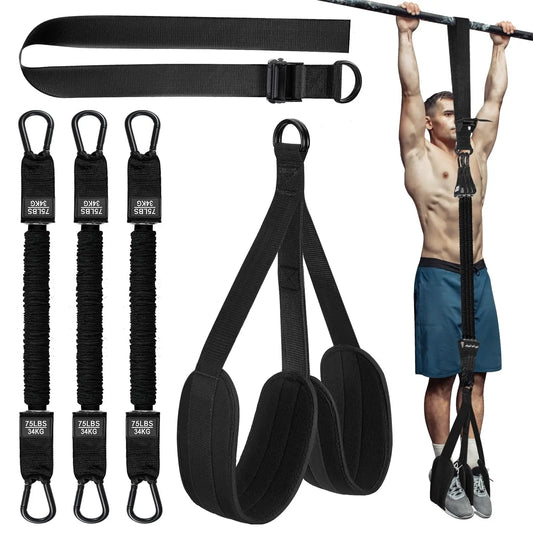 Assisted Pull-Up Bands 75-300LBS — Multifunctional Strength Training & High-Intensity Fitness Assist Belt