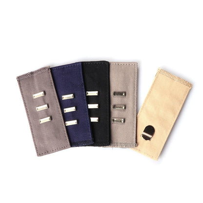Pant Extender Belt with Hooks – Waist Band Button for Tight Trousers, Jeans, Skirts & Maternity Clothes, Unisex Garment Accessory