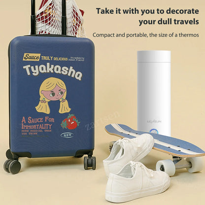 400ml Portable Electric Kettle — 220V Travel Tea, Coffee, Milk Boiler with Keep Warm Function for Kitchen