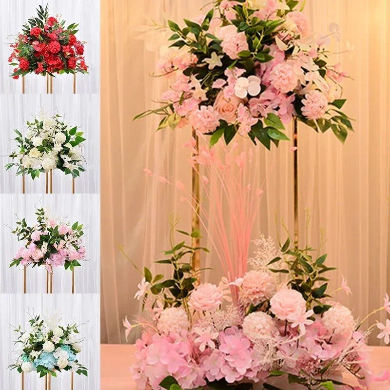 Artificial Rose Flower Ball Centerpiece – Silk Pompom Floral Decor for Wedding Backdrop, Table Display & Photography Props