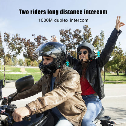Freedconn T Com VB Motorcycle Helmet Bluetooth Headset — Wireless Stereo Intercom with Call, FM Music & Communication Sharing