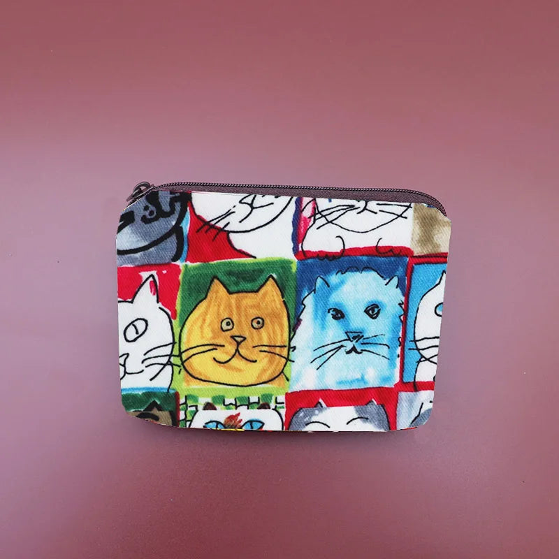 Snoopy Print Mini Coin Purse – Cute Wallet & Card Holder for Women, Girls & Kids, Small Cosmetic & ID Bag