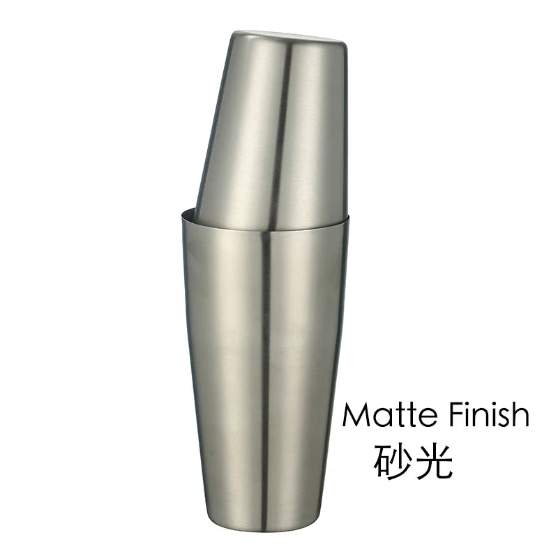 800ml Boston Cocktail Shaker Set – Stainless Steel Martini Bar Mixing Tin for Flair Cocktails