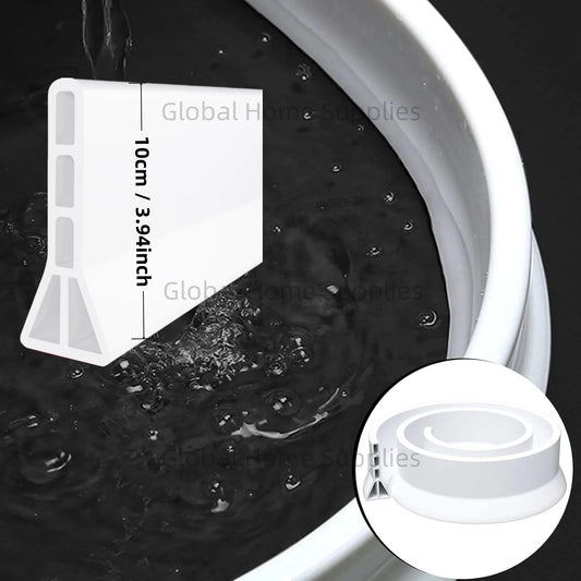 Upgraded 4” / 10cm Collapsible Shower Threshold Water Dam – Bathroom Barrier for Dry & Wet Separation