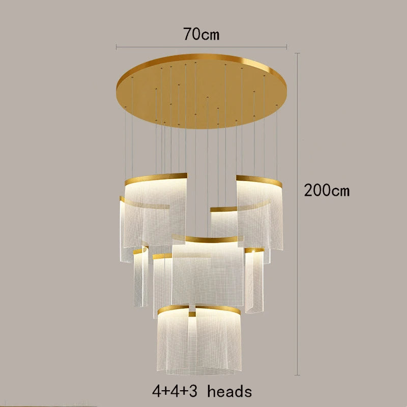 Modern LED Ceiling Pendant Lamp – Decorative Indoor Lighting Chandelier for Bedroom & Dining Room