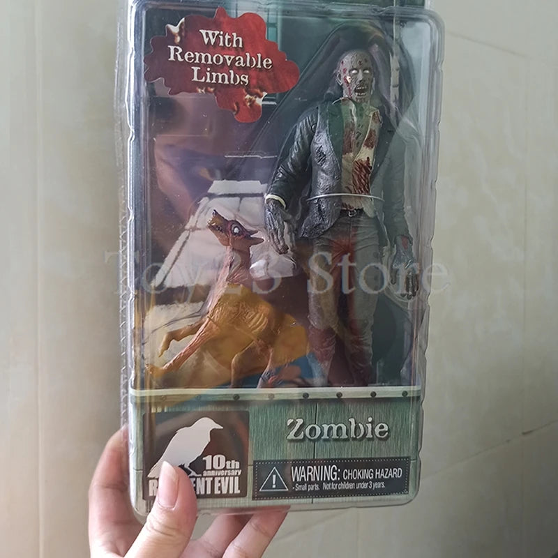 NECA Redfield Hunk Zombie Action Figure Set – Includes Dog Licker and Walker, Chris Redfield Collectible Model Toy