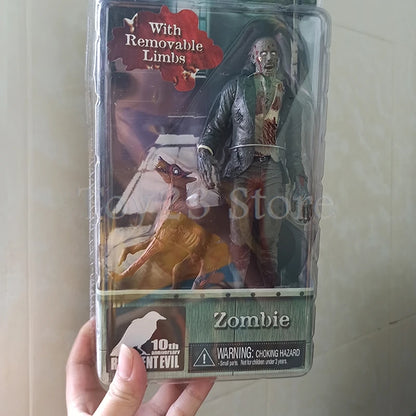 NECA Redfield Hunk Zombie Action Figure Set – Includes Dog Licker and Walker, Chris Redfield Collectible Model Toy