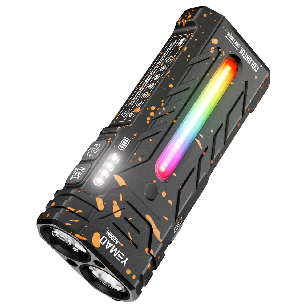 5200LMS Multi-Functional Portable LED Flashlight – Magnetic Torch for Hiking, Camping & Outdoor Adventures