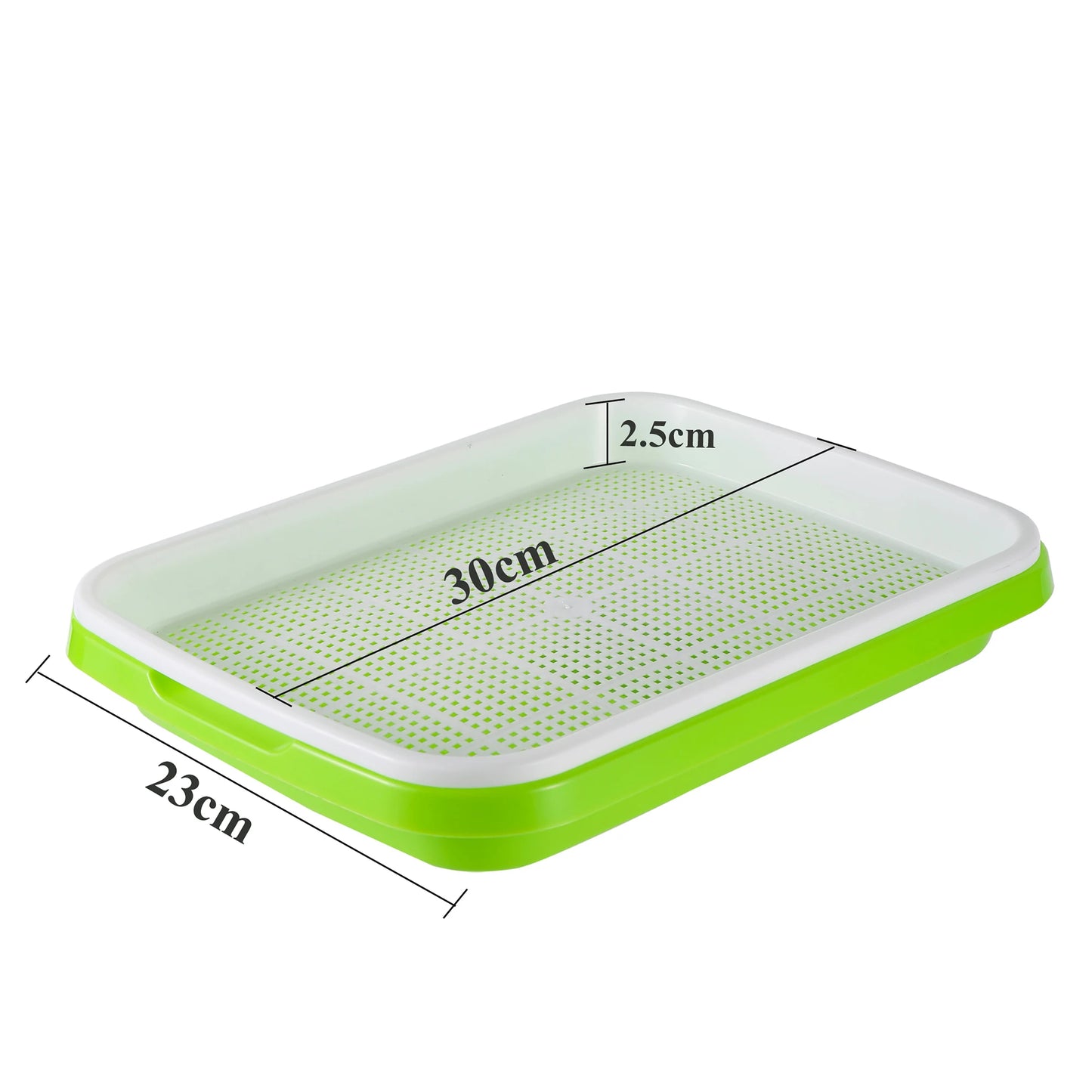Seed Germination Tray – Seedling & Wheatgrass Planting Tray for Soilless Cultivation