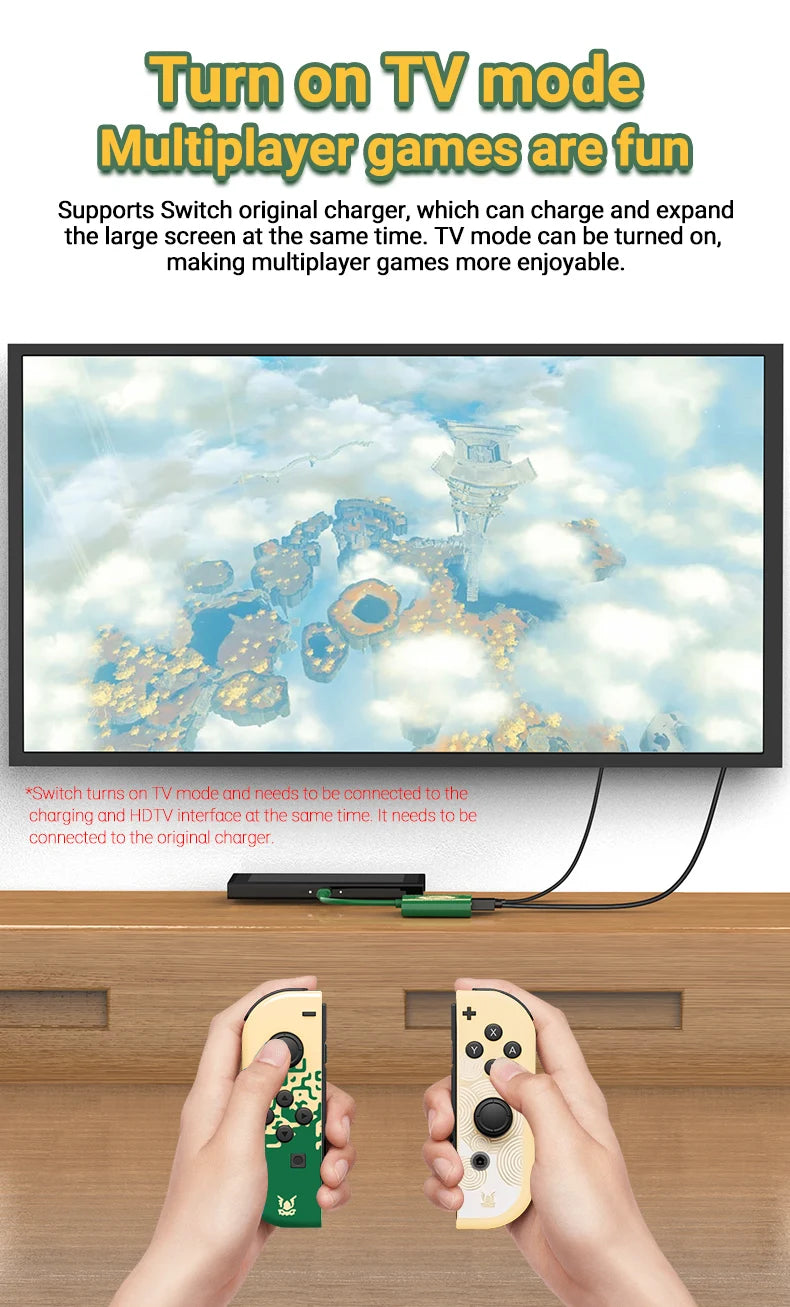 4K Switch TV Docking Station — 3-in-1 USB-C Game Hub with USB 3.0, HDMI & 100W PD for Laptop, Nintendo Switch/Switch OLED, Mobile Phone