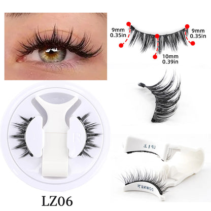 1 Pair Magnetic Eyelashes – Handmade Fluffy Faux Mink, Reusable Natural False Lashes with Magnetic Tweezers Set for Makeup   2/2