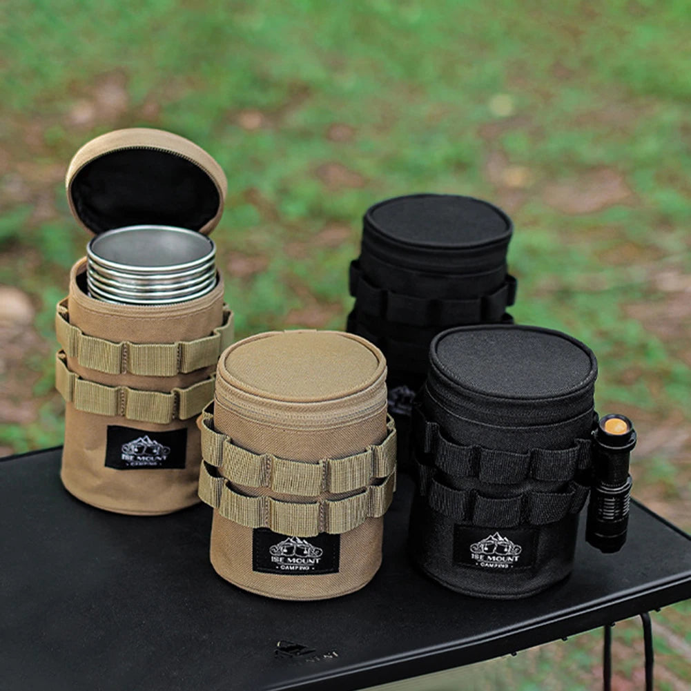 1 or 2pcs Lightweight Camping Storage Bags – Large & Small Accessory Organizers with Handles & Hanging Holes