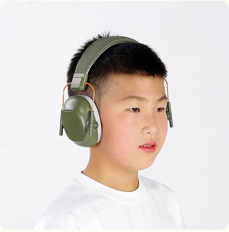 Kids Noise-Cancelling Earmuffs – Soundproof Headphones for Aircraft, Learning & Drums