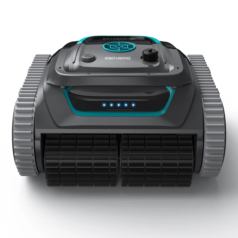 Robot Swimming Pool Cleaner – Cordless, APP-Controlled, Rechargeable 6400mAh Lithium Battery, Route Planning for Tiles, PVC, Mosaic, Cement
