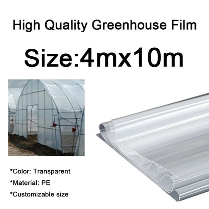 0.08mm-0.14mm Greenhouse Film – Transparent, Waterproof, Heat Preservation, Anti-Aging Planting & Gardening Film