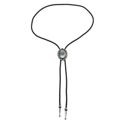 Adjustable Bolo Tie – Western Cowboy Necktie for Teens, Men & Women, Punk Shirt with Alloy Turquoise Buckle Pendant