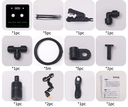 WiFi Rainforest Sprayer — Automatic Timed Mist System Kit for Reptiles & Irrigation