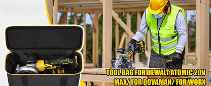 Hard Tool Carrying Case for DEWALT 20V Max & Compatible Circular Saws – Protective Organizer Bag (Case Only)