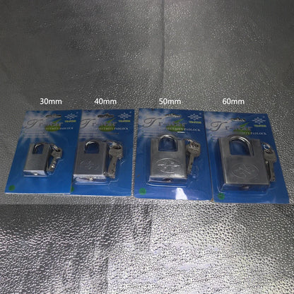 Keyed Padlock – Waterproof & Antirust Multifunctional Anti-Theft Lock, Pry Door & Window Security Lock