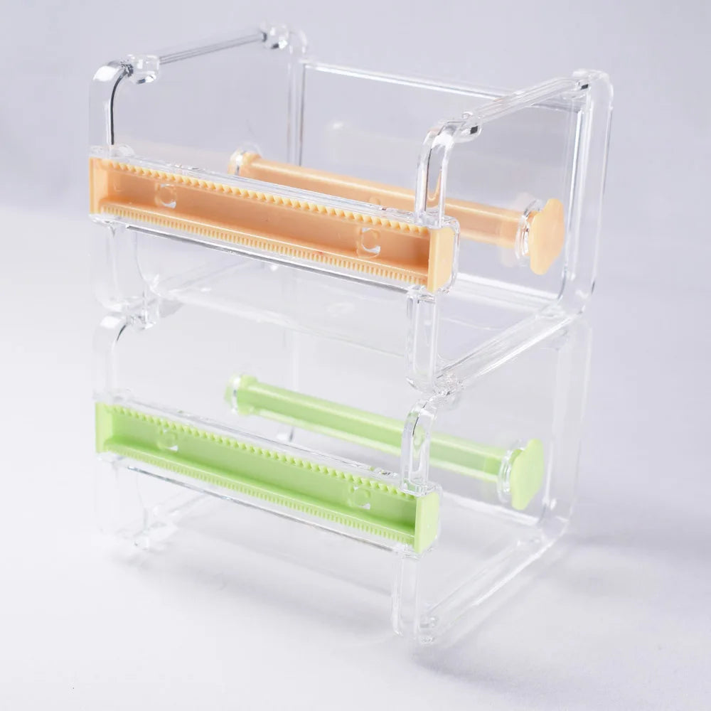 GUGCGV Stationery Masking Tape Cutter & Organizer | Office Tape Dispenser & Storage for Office Supplies