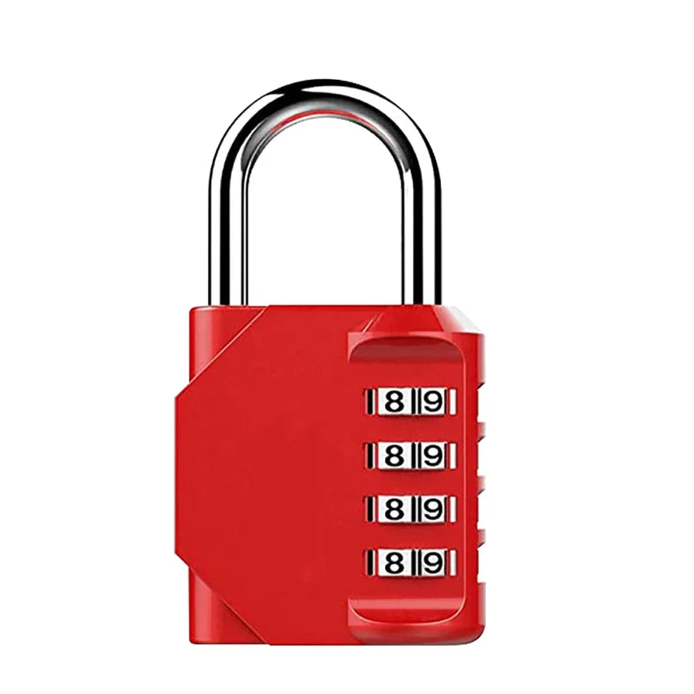 4-Digit Combination Lock – Resettable, Waterproof & Heavy-Duty Padlock for Outdoor Use