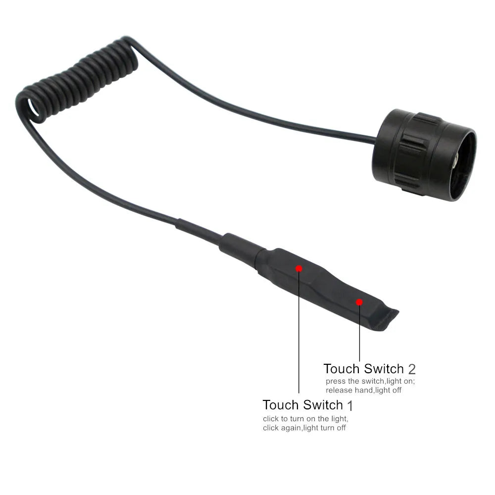 LED Tactical Hunting Flashlight - USB Rechargeable, Waterproof Torch Lamp, Professional Shooting & Night Scout Lights Set