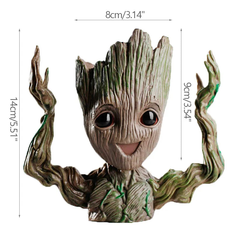 Groot Planter Flower Pot for Indoor Plants – Anime Figurine Ornament & Home Decor Gift
