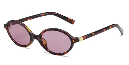 Fashion Oval Retro Sunglasses for Women – Simple Literary Design, Small Frame UV400 Luxury Travel Eyewear