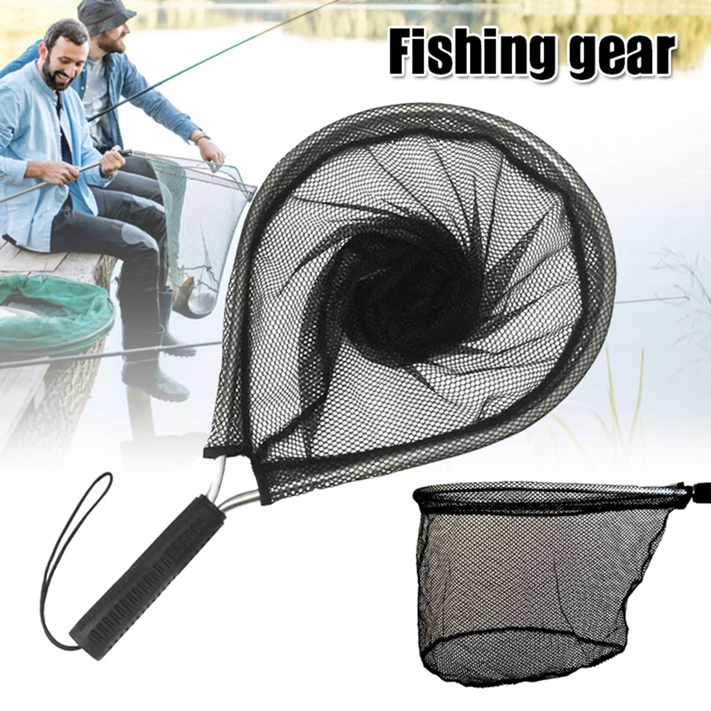Fly Fishing Landing Net – Corrosion-Resistant Handle with Knotless Mesh, Perfect Gift for Anglers