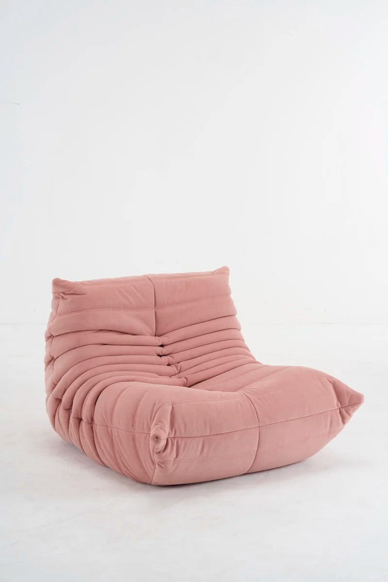 Caterpillar Togo Single Sofa – Tatami-Style Leisure Chair for Living Room or Bedroom, Reading & Relaxing Seat