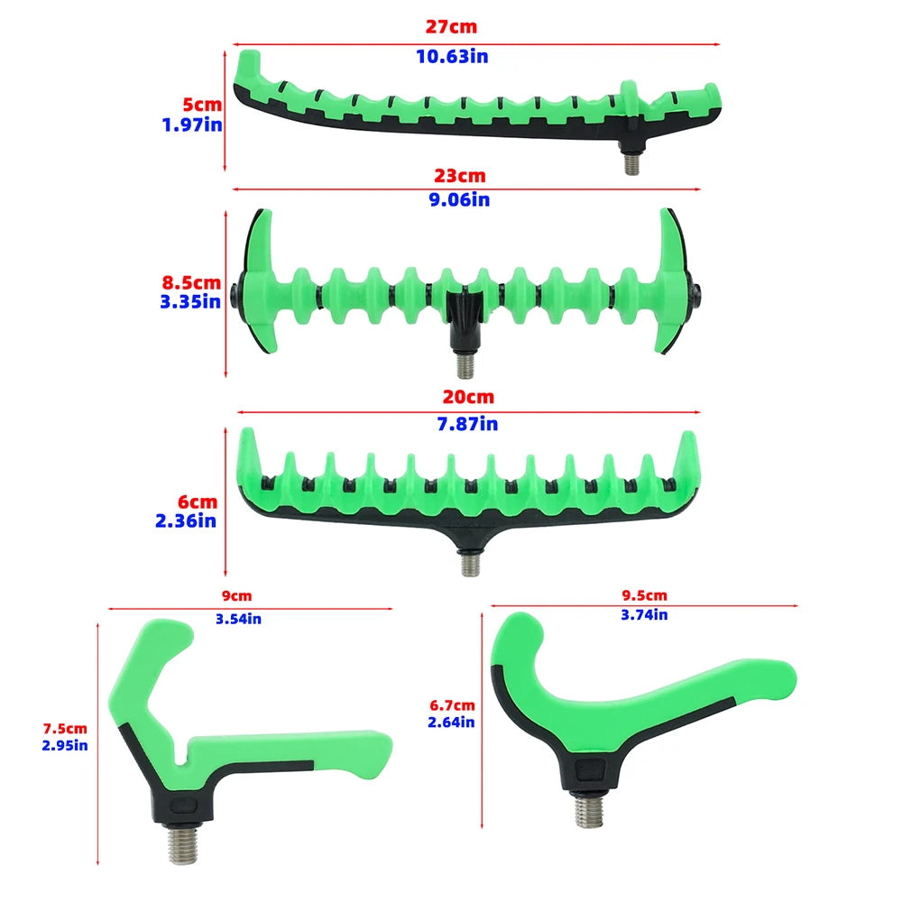 Hirisi Feeder Rod Rest Head – Plastic Carp Fishing Buzz Bar Accessory AC202