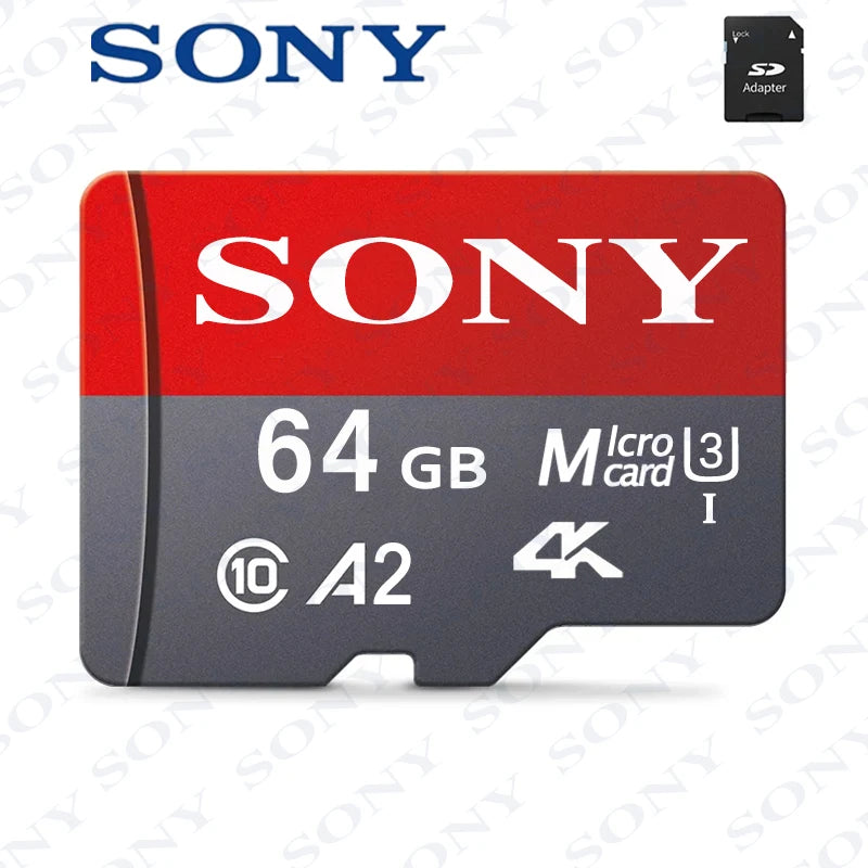 SONY High-Speed Micro SD Card – 128GB, 64GB, 256GB, 512GB, 1TB Memory Card for Phone, Camera & Tablet PC