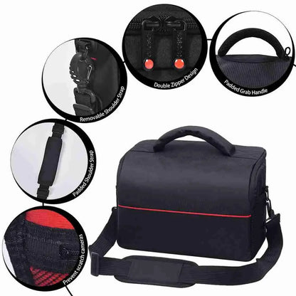 Fashion Digital DSLR Camera Shoulder Bag: Waterproof Case for Canon, Nikon, Sony - Photography Photo Bag with Lens Pouch