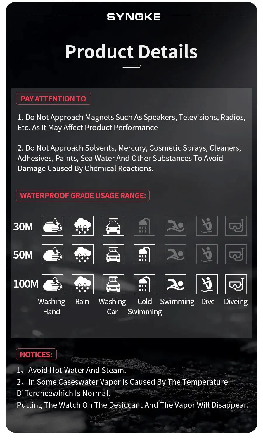 SYNOKE Digital Sports Watch for Men & Women – Luminous, Multifunction, Waterproof Wristwatch with Seven Lights for Outdoor & Running