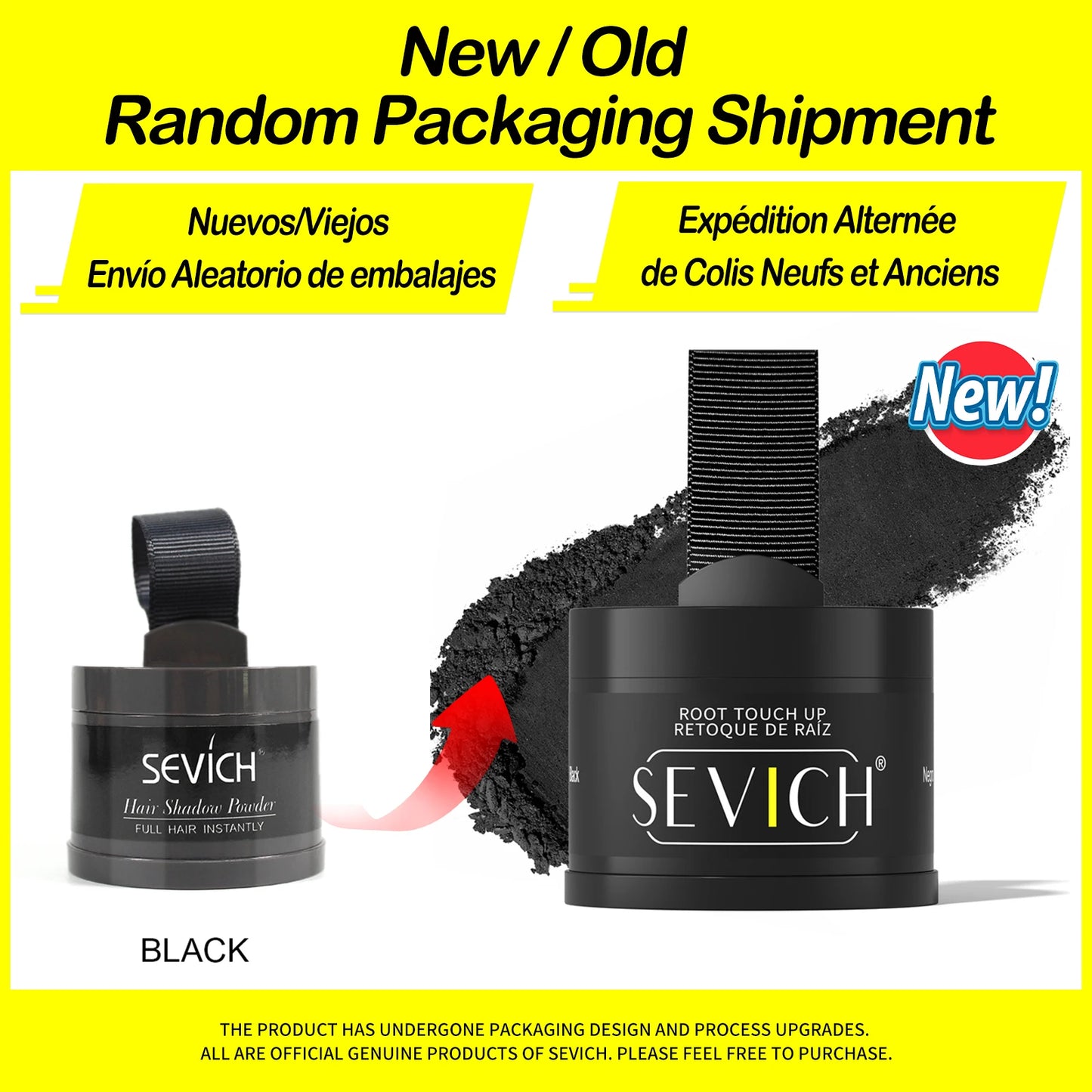 Sevich Hairline Powder 4g – Natural Hairline Shadow Concealer for Hair Loss, Unisex Makeup